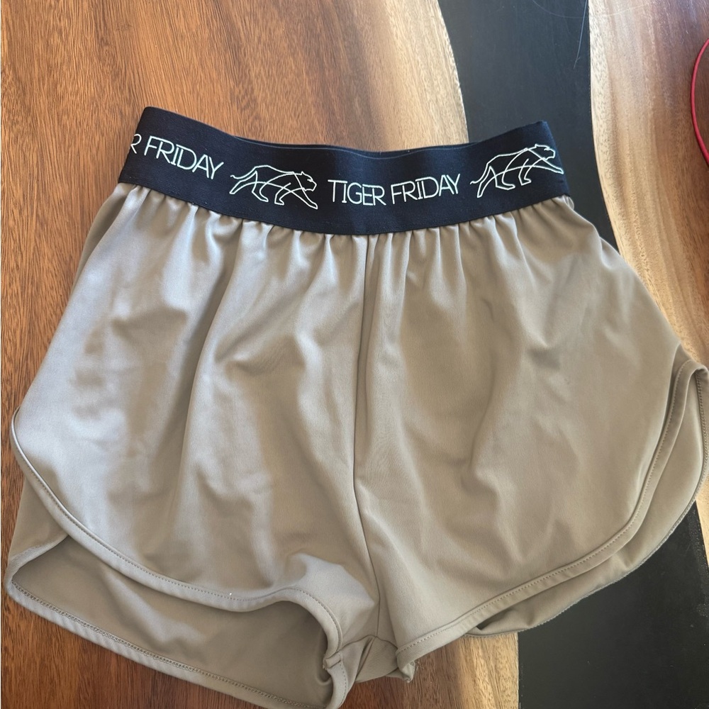 Women's Athletic Shorts - Tan
